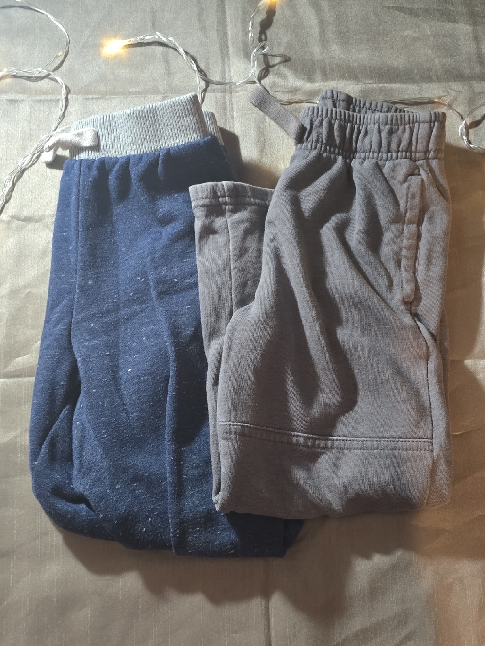 The  Navy & Gray Kids Sweatpants Duo